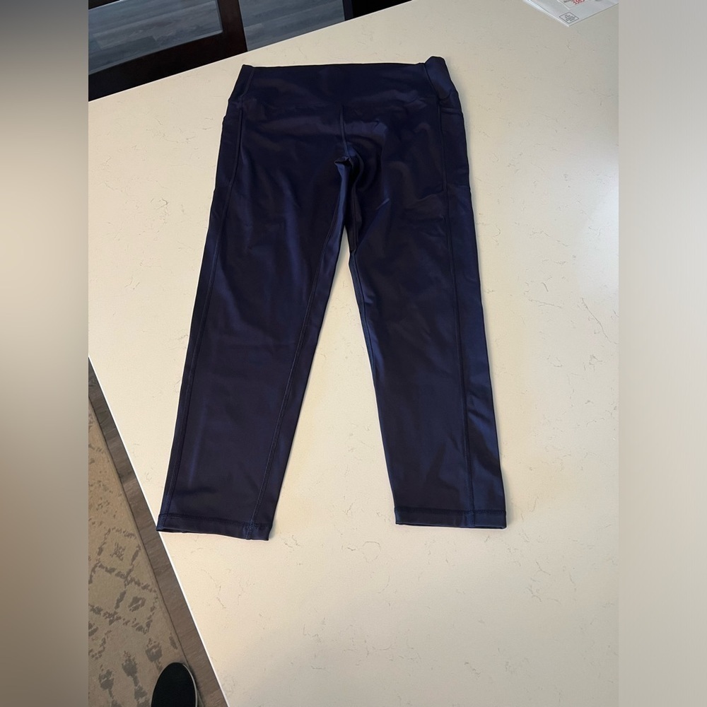 ZYIA  Brilliant Pocket High rise 7/8 leggings navy blue size 20